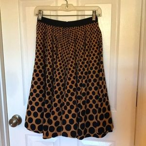 Free People Polka Dot Corduroy Circle Skirt